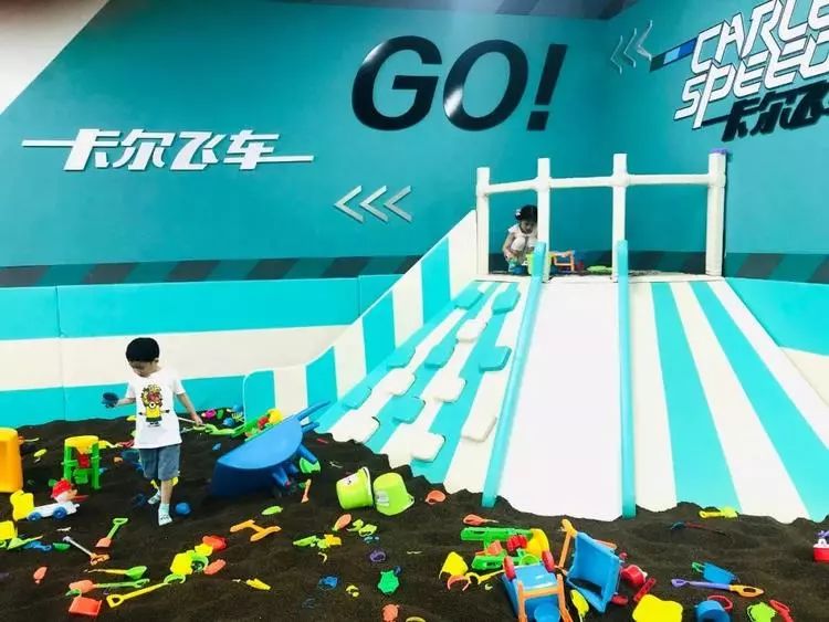 299元抢青浦万达茂卡尔飞车原价424元套餐含蹦床体适能乐园脚踏车沙池