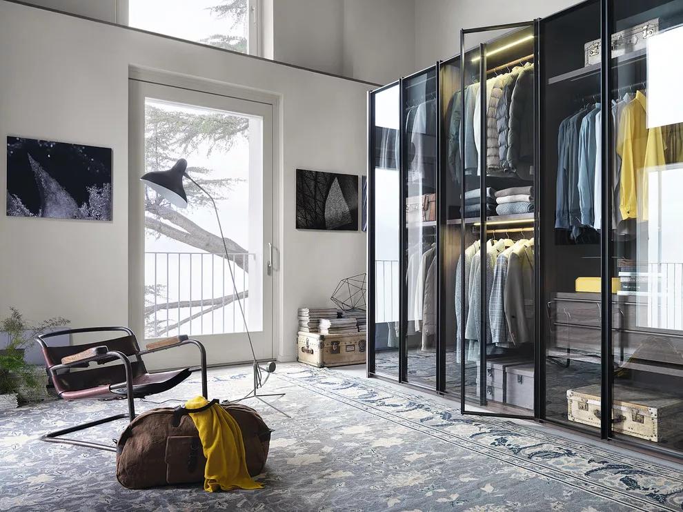 开放式衣帽间如何防尘呢?看看别人家的应对方案_空间