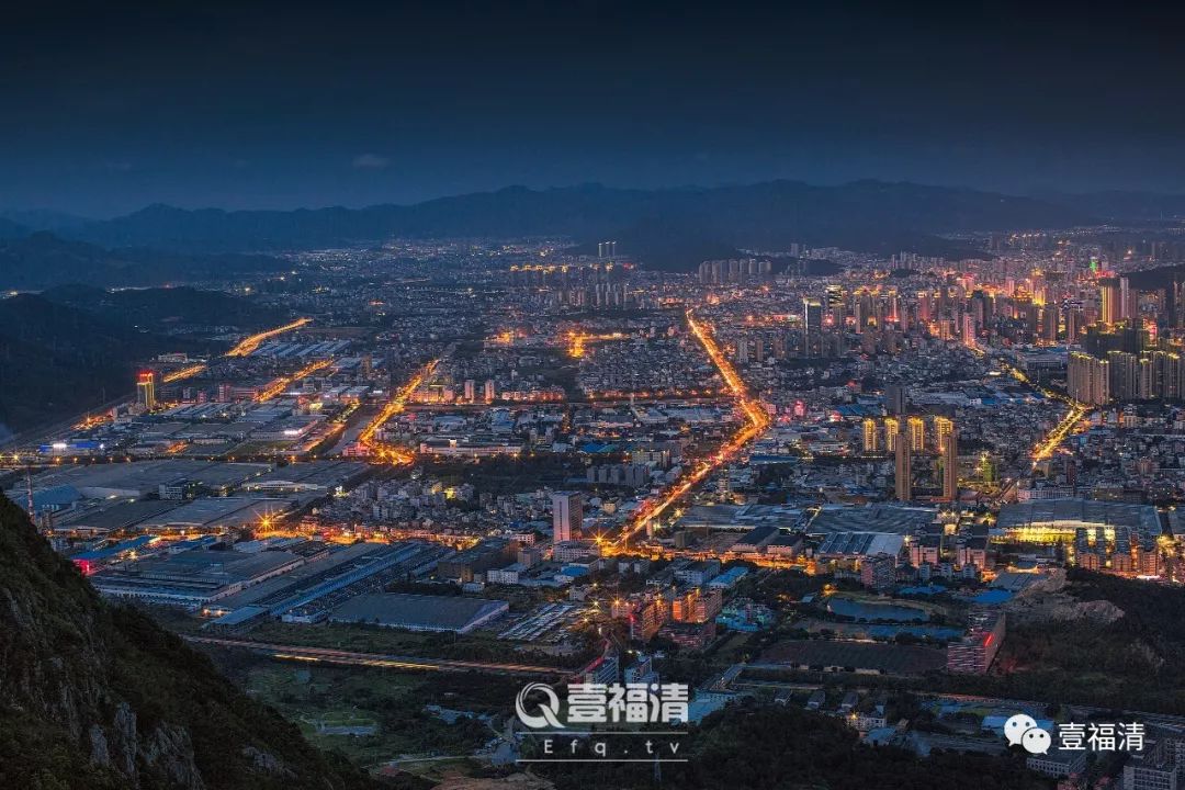 福清市全景图图片