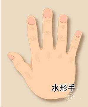 水形手感情:这种手相的人还是比较浪漫的,但眼光较高,什么叫做内外