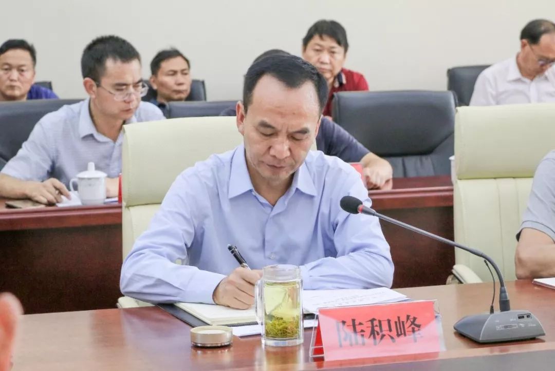 "美丽县城"建设工作调研座谈会上,州人大常委会副主任,县委书记陆积峰