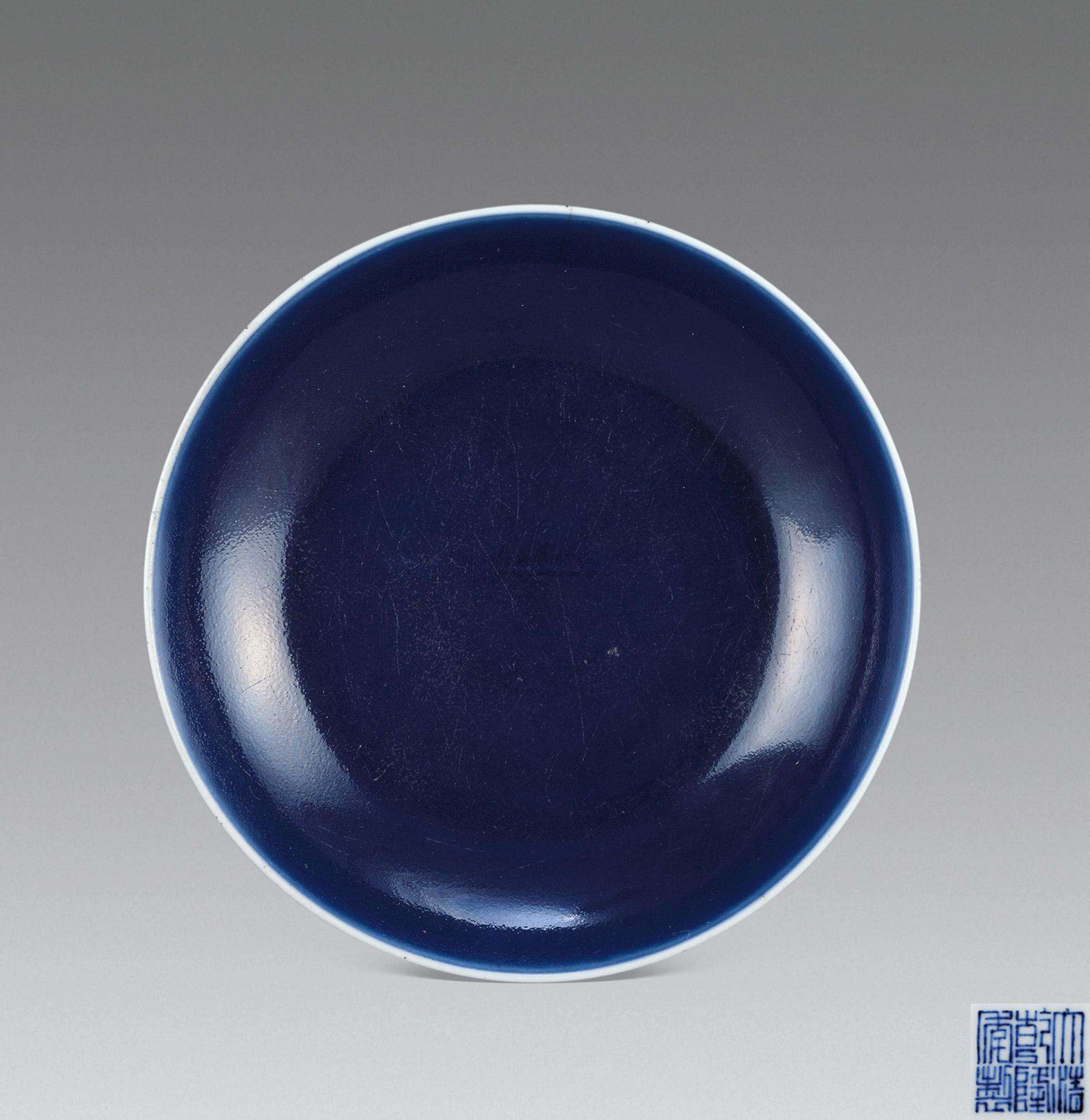 现代霁蓝釉瓷器图片图片