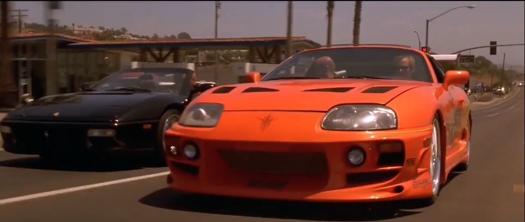 速度与激情9片场出现保罗坐驾橙色grsupra保罗将回归