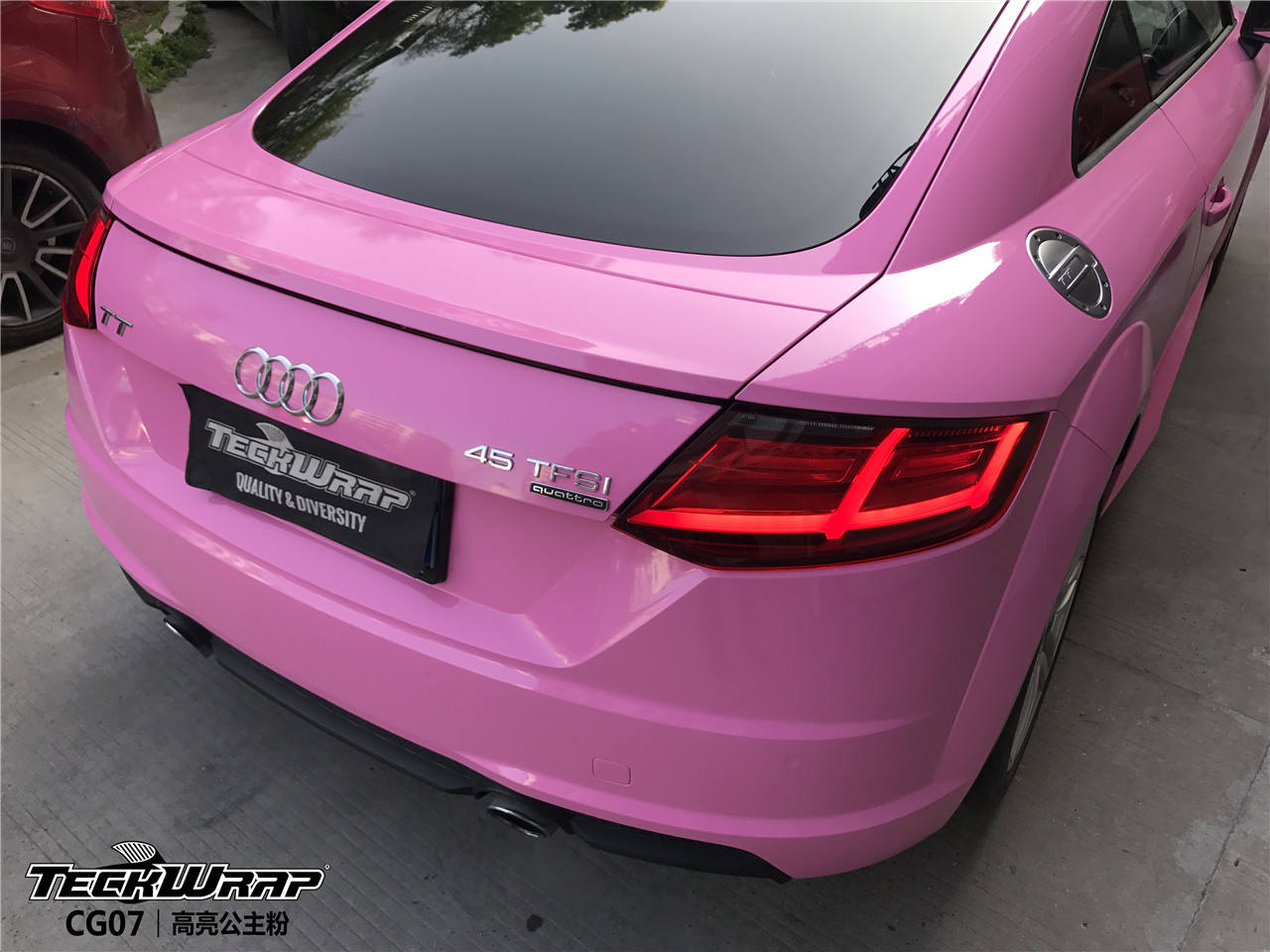 好看的一塌糊涂奥迪tt闪耀teckwrap美国秃鹰的cg07高亮公主粉