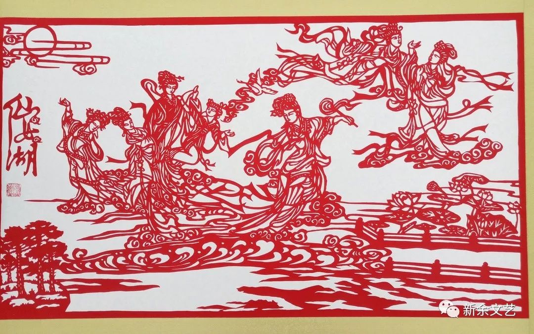 新余传统美术非遗剪纸传承人,中国民间文艺家协会会员,江西省文学艺术