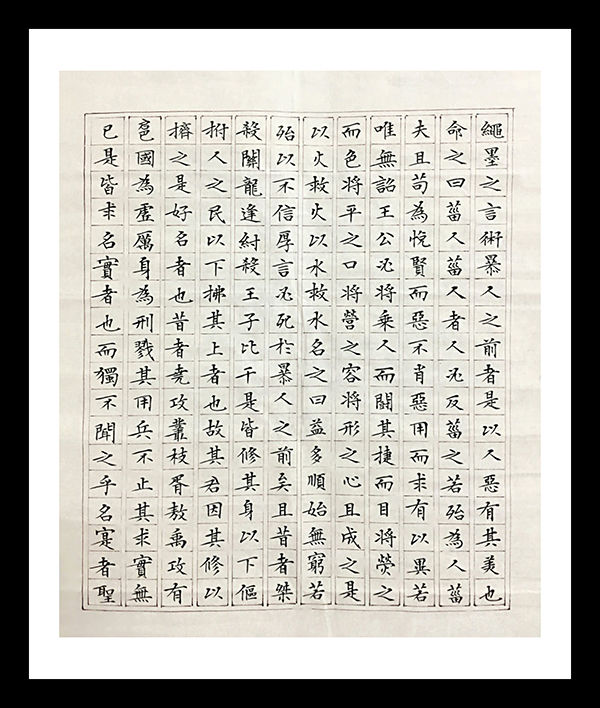 书法家郭治民形神兼备丰筋多力