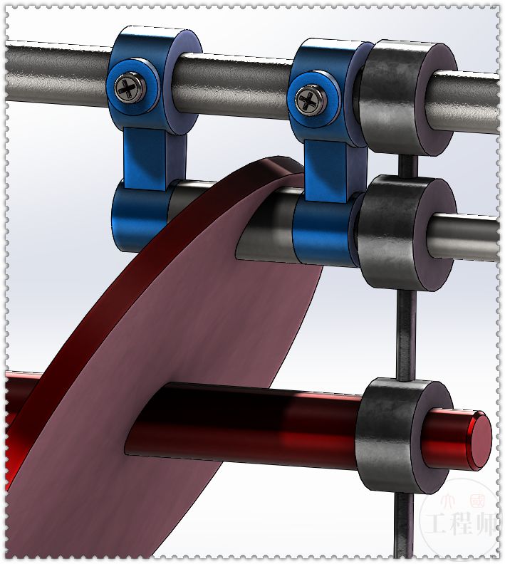 原創用solidworks設計的斜盤往復機構