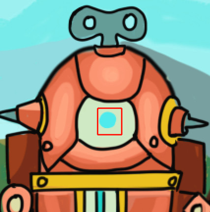 画出机器人的眼睛