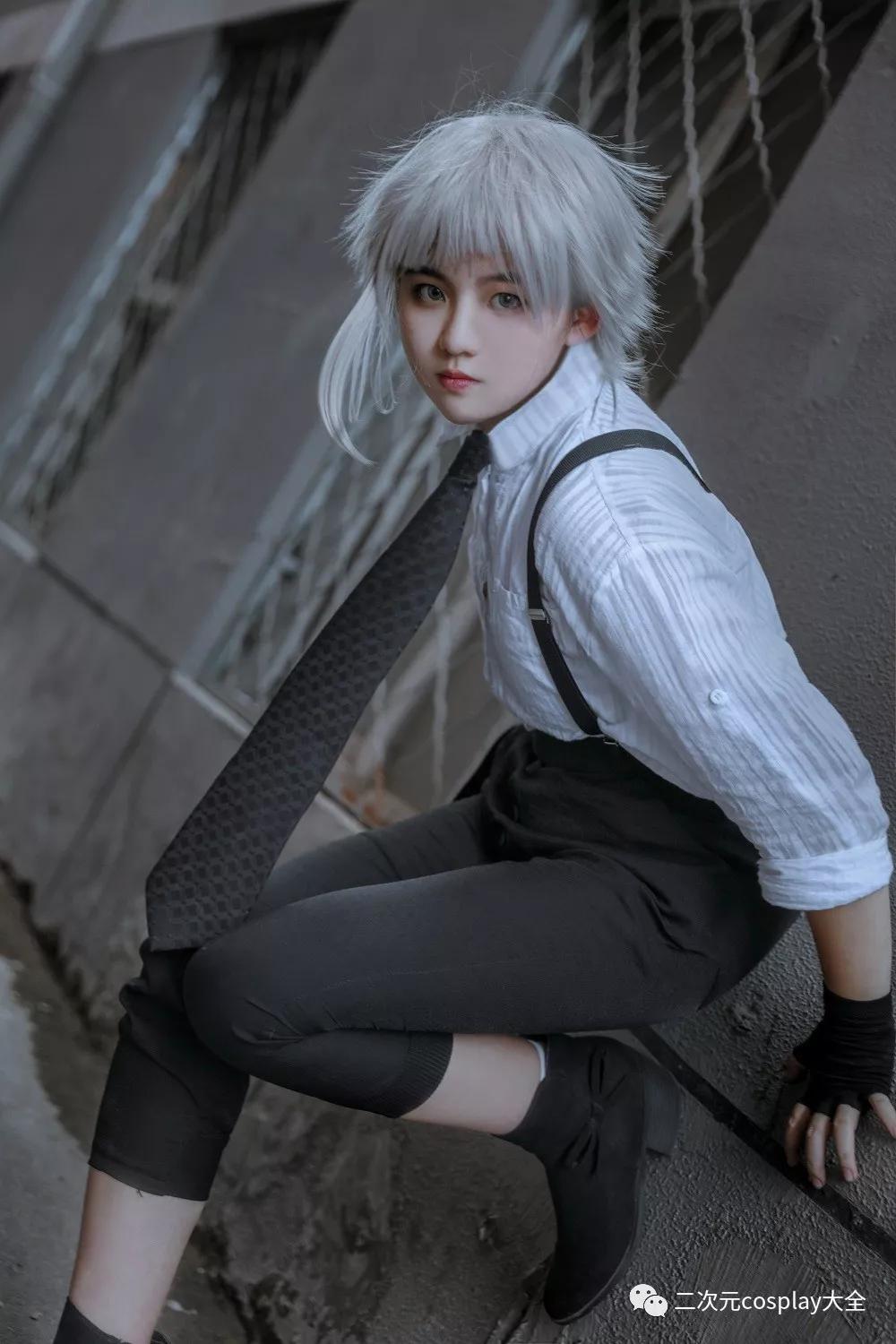 《文豪野犬》中岛敦cos,可爱的小圆圆脸,可太萌了!