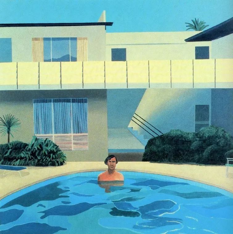 得艺artplus精选两秒钟一个人突然从大卫霍克尼的画中消失