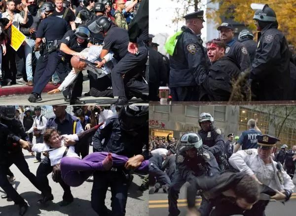 美国警察殴打图片