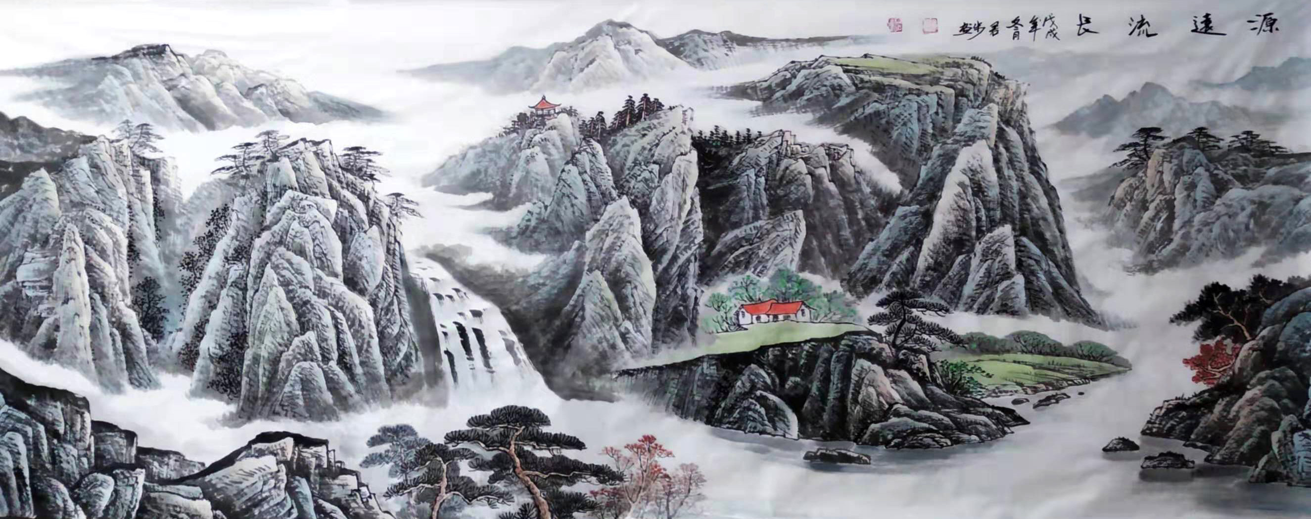 画家路君步国画山水作品赏析