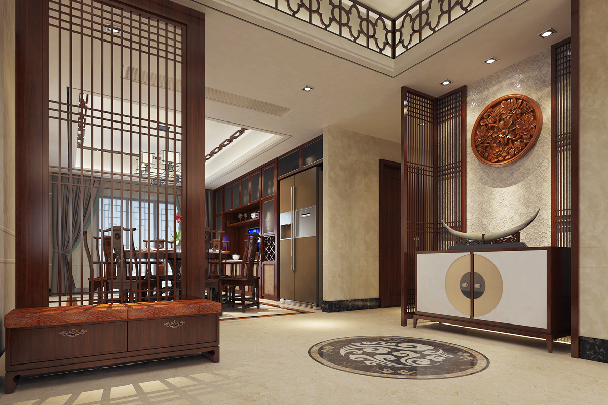 尚层大作别墅设计|不同的玄关设计给你不一样的缓冲视觉