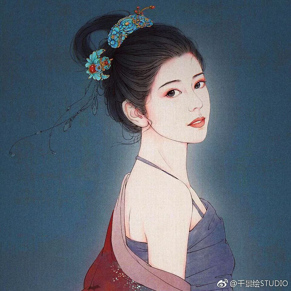 90后女生用古风线条把这些角色都画活了这画面谁不爱呢