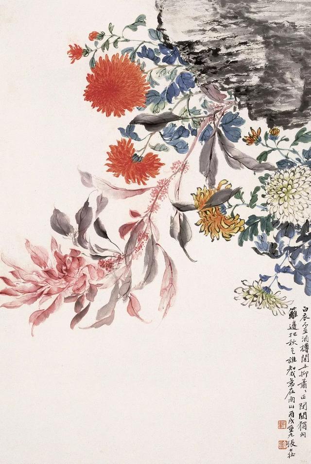 现代四大花鸟画家之一张大壮花鸟画欣赏