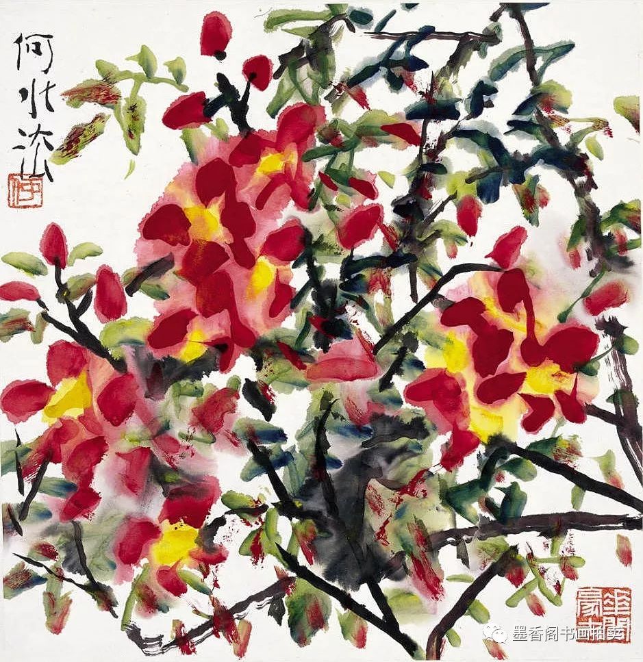 花鸟画名家何水法新作欣赏