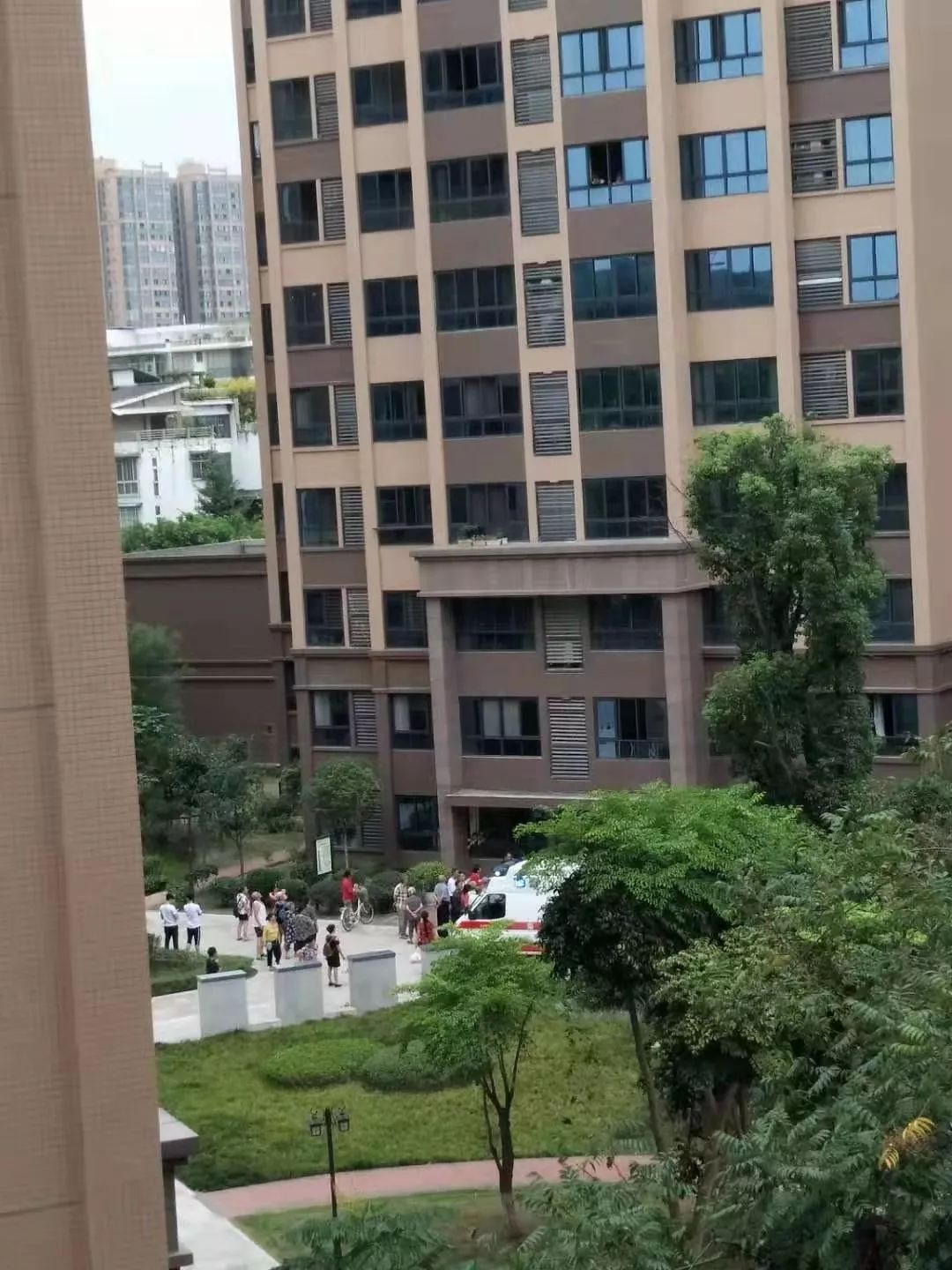 刚刚,自贡某小区一女子坠楼,不幸身亡.