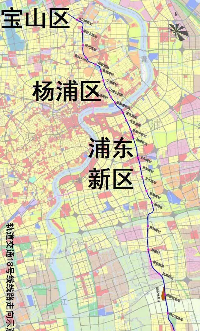 上海市十八号线线路图图片