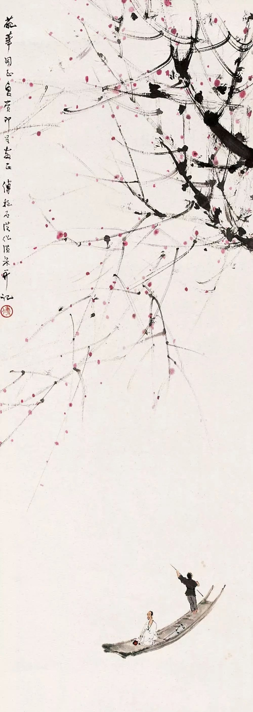 大师傅抱石这样进行国画留白