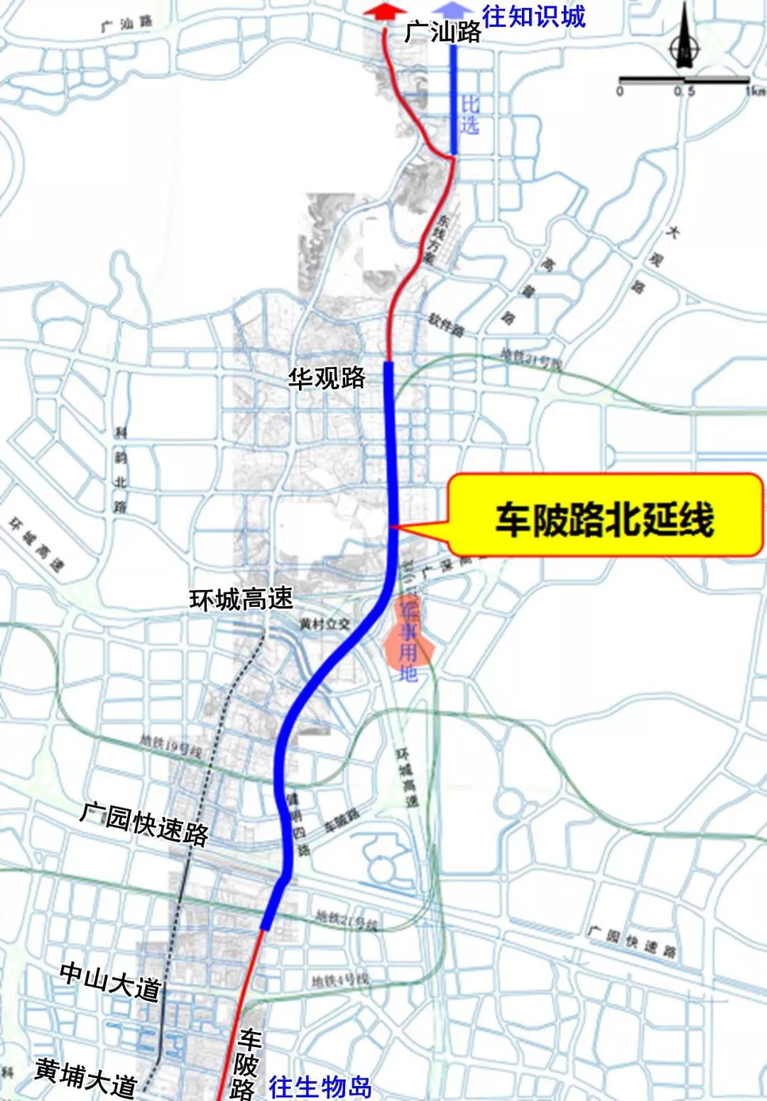 广汕快速路规划图图片