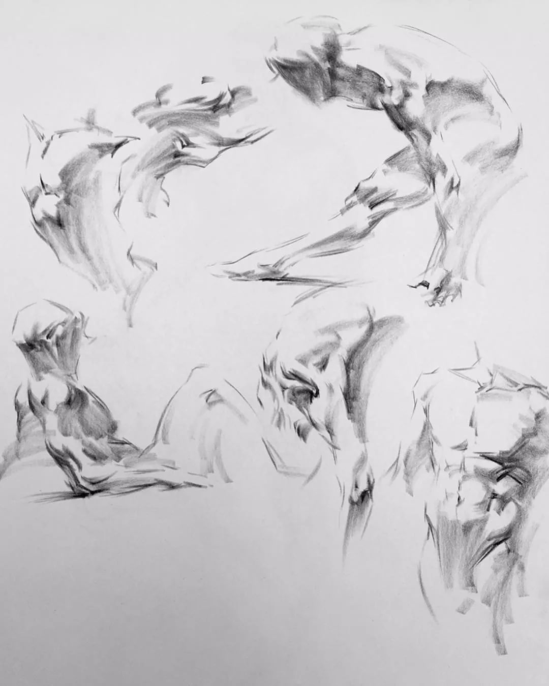 动静结合炭笔的表现力真的强