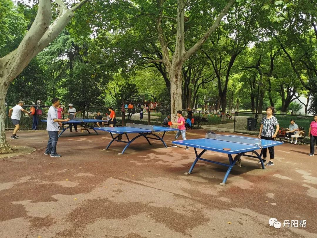 人民公园新增神器再也不怕乒乓球掉河里了