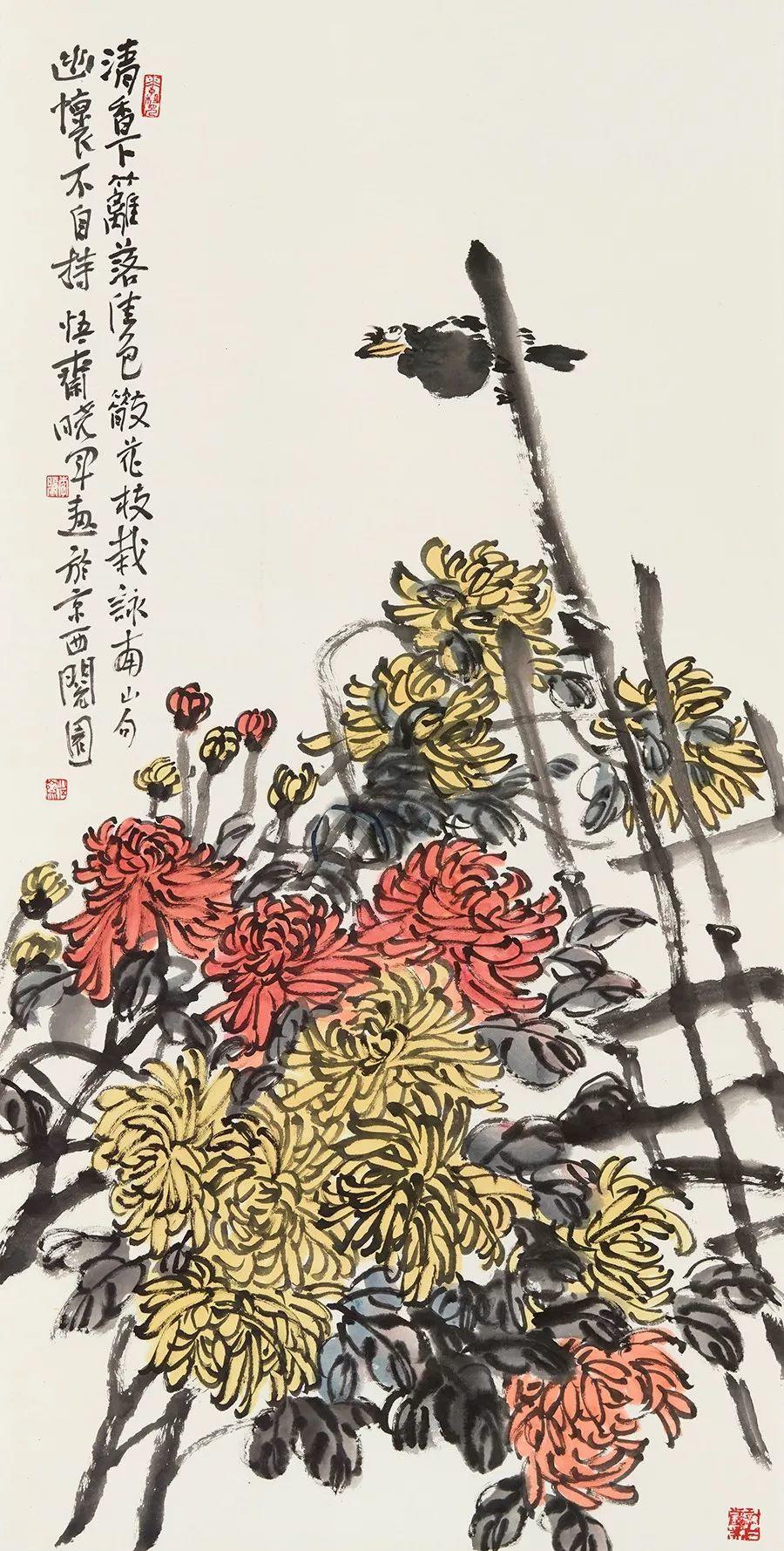 花可人意 鸟报平安——试析李晓军花鸟画创作_作品