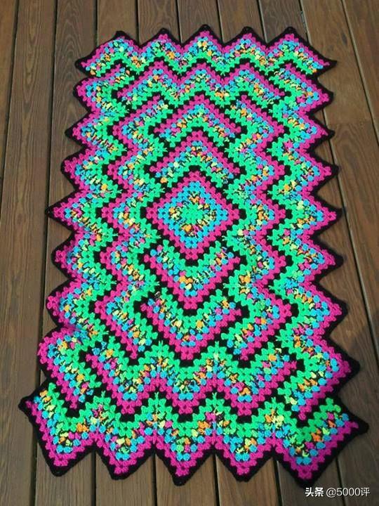 各色毛线搭配时尚手编技术厉害了