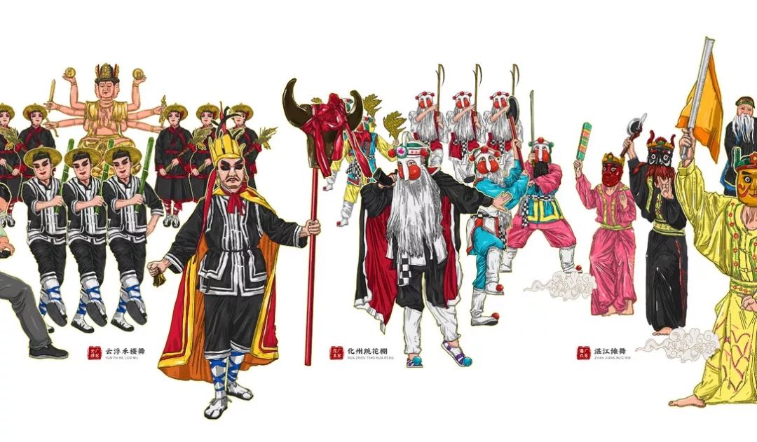 粤色传城广东非遗传承插画设计赏析