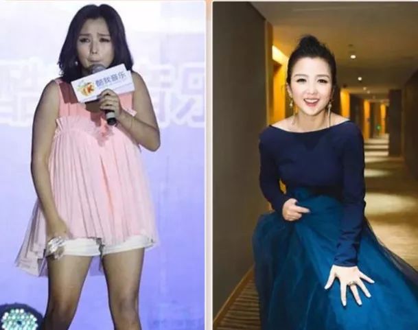 瘦身30斤前后的何洁