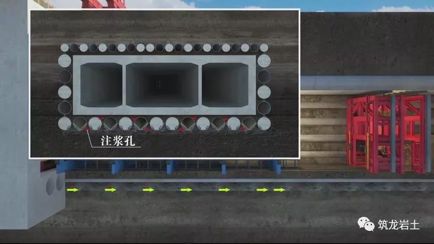 上海市轨道交通管幕暗挖法施工动画演示,不走寻常路!