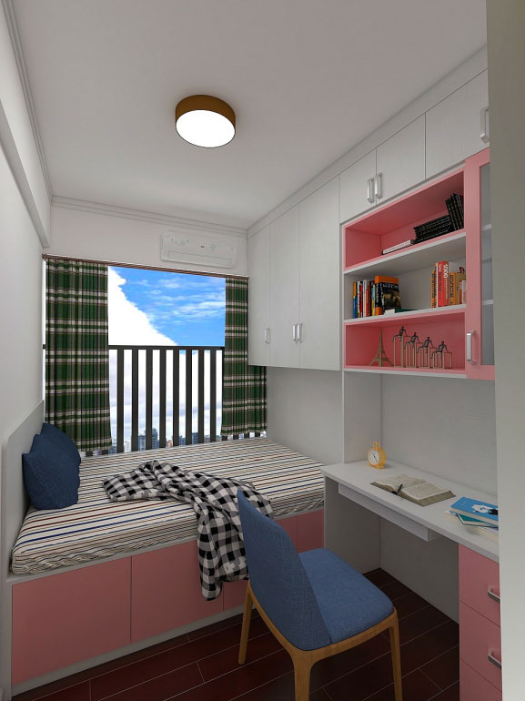 定制榻榻米床柜一体是现下孩子房的最爱