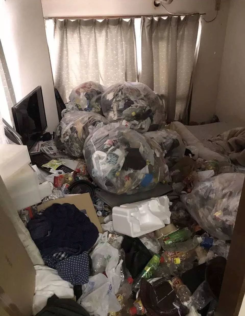 漂亮女孩退房后留下24车垃圾和一只死猫是人是鬼租一次房就知道了