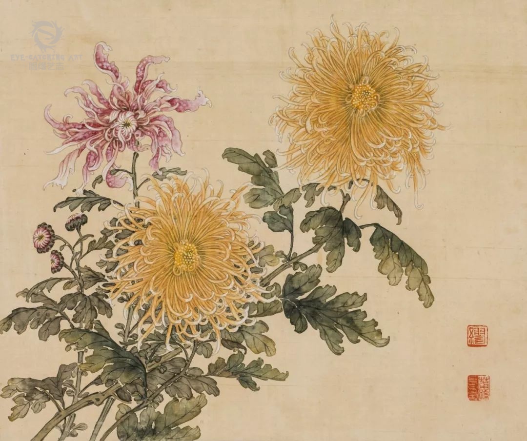 菊花入画尽显神韵画菊专家带你提前领略深秋之美