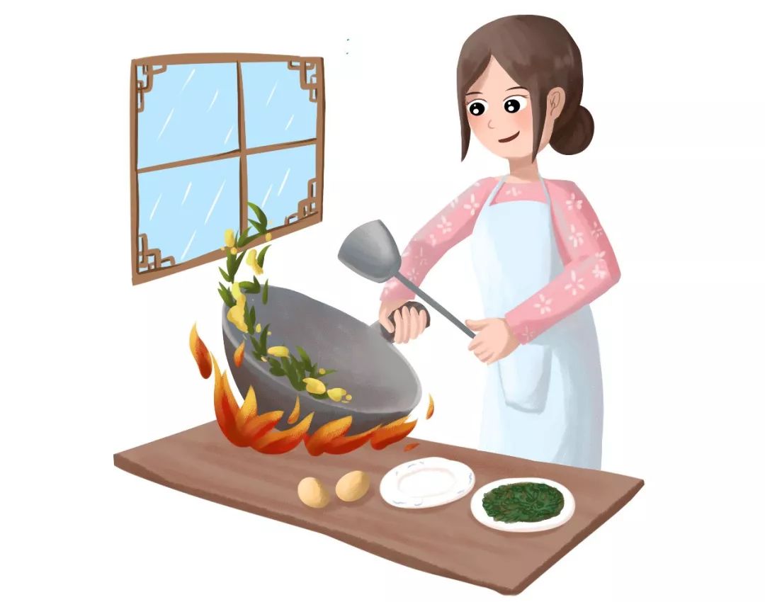 做饭的照片卡通图片
