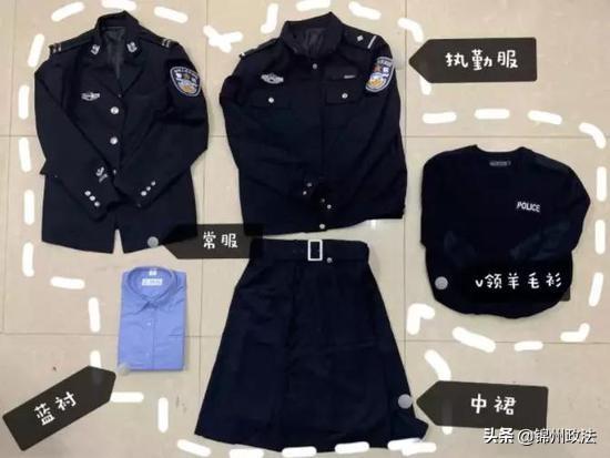 警服叠放图片图片