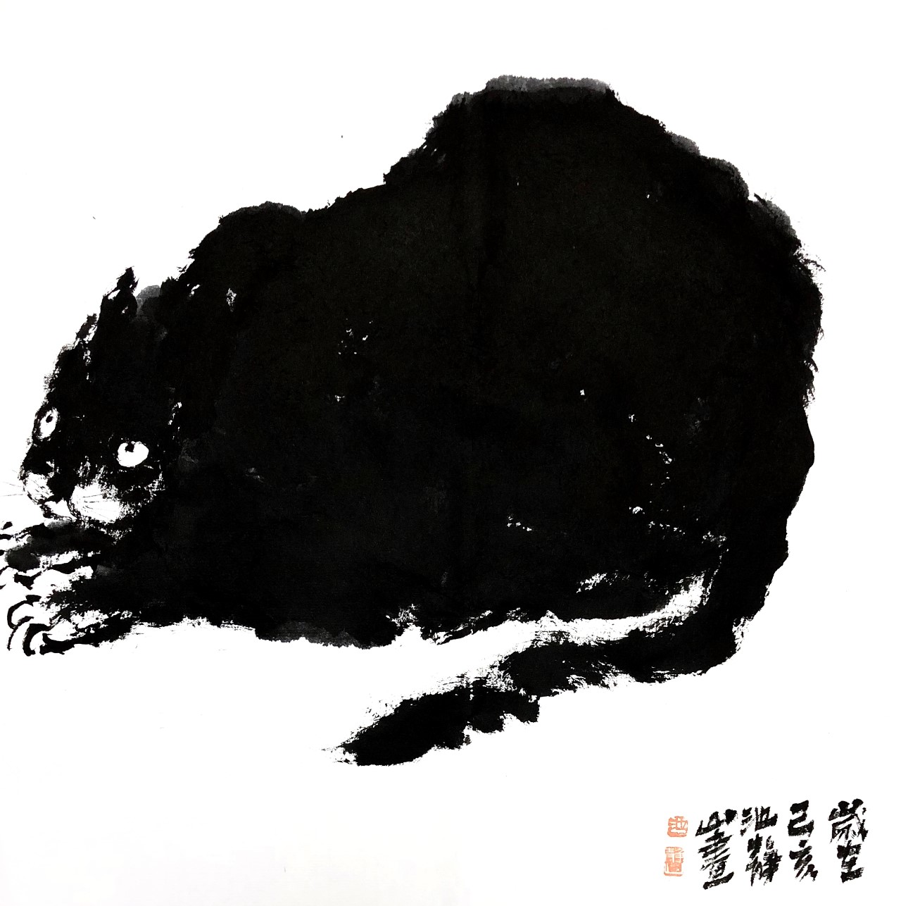 这些国画大写意动物有点意思