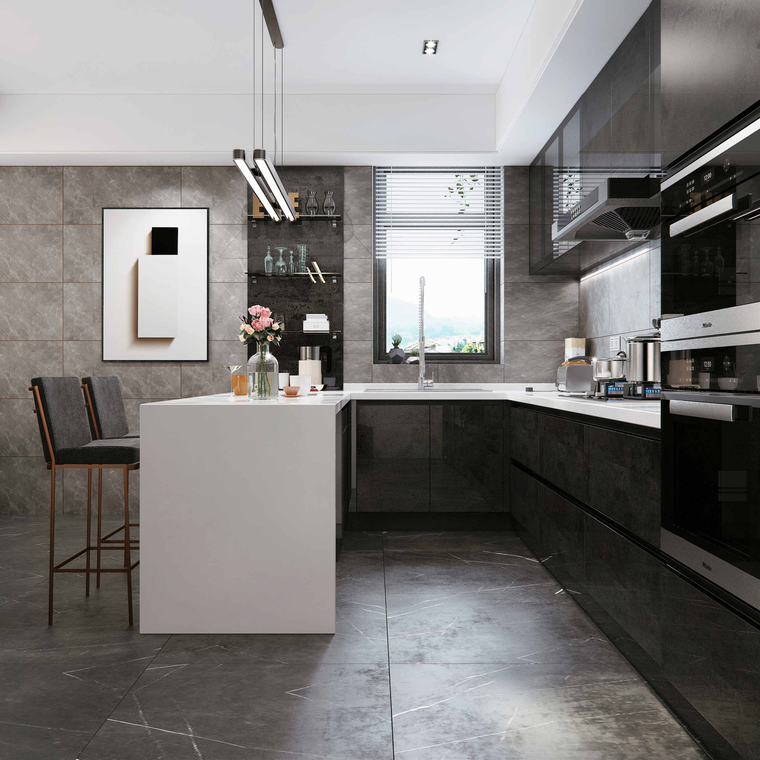 尚层大作别墅设计厨房的装修设计中做好这几个细节即美观实用又容易