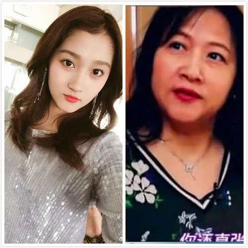 都说杨幂和妈妈长得像看到关晓彤的妈妈后简直就是复制粘贴