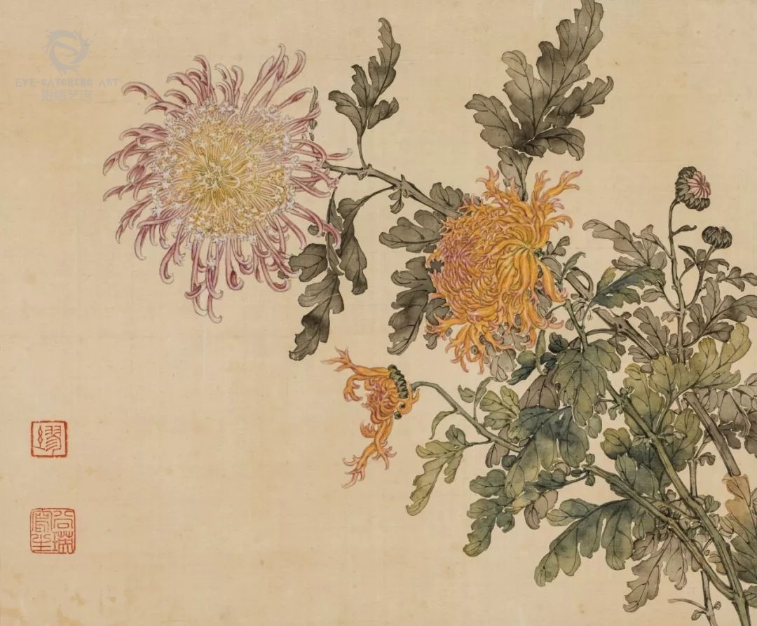 菊花入画尽显神韵画菊专家带你提前领略深秋之美