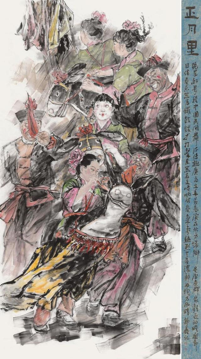 笔墨融情女画家郭鑫人物画