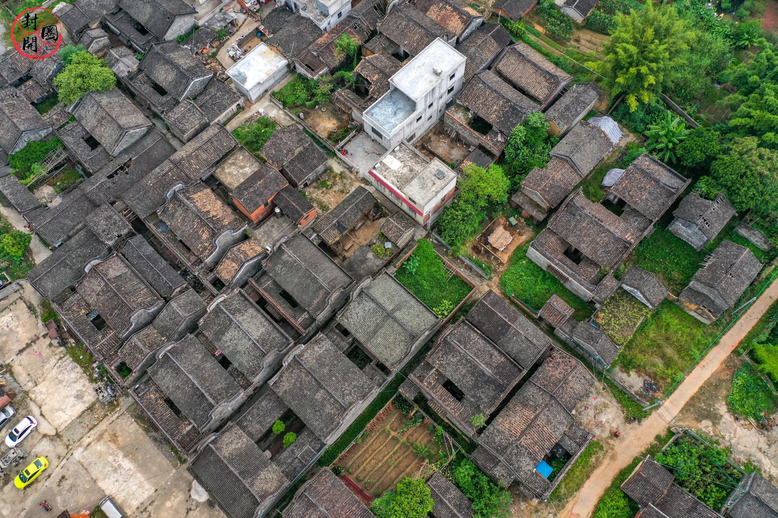 封开县南丰镇汶塘村航拍照片