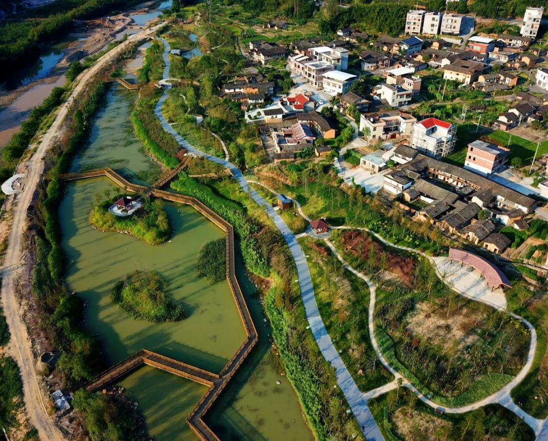 精美漳平南洋国家湿地公园茶乡里的湿地公园