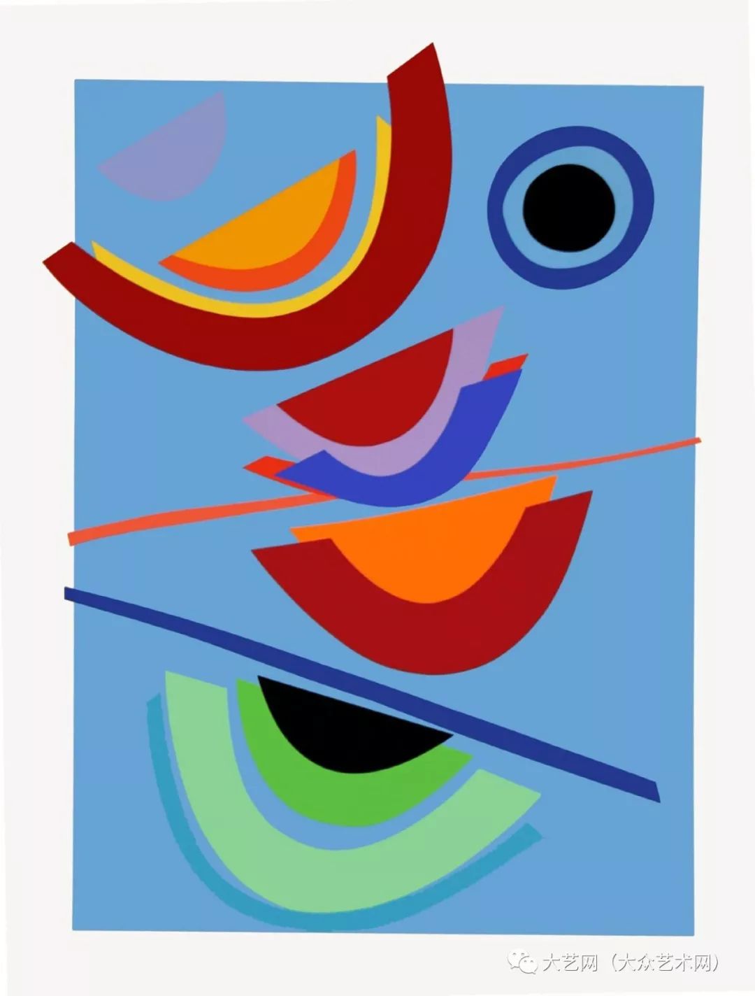 英国著名抽象派画家 terry frost 图形绘画作品_特里·弗罗斯特