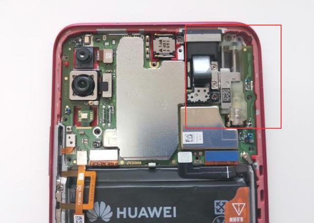 拆机后,oppo k3的升降模块包含了前置镜头,电机,滑轨,螺纹柱等结构
