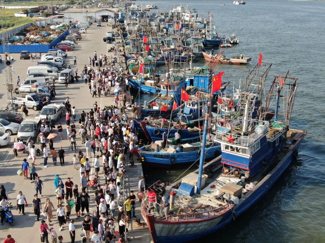 营口北海码头海鲜市场图片