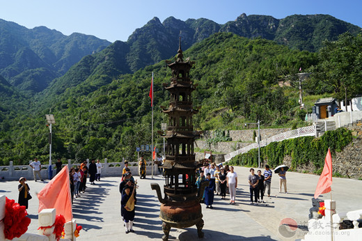 北京市上英水真武庙举行庆祝新中国成立70周年祈福法会