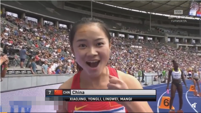 42秒31梁小静韦永丽率中国队夺得百米接力亚军快破亚洲纪录