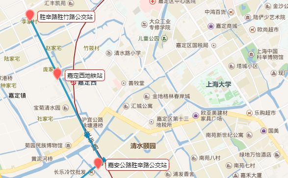 外冈产业园---嘉定西轨交11号线站02▲点击查看大图,实际发车站点