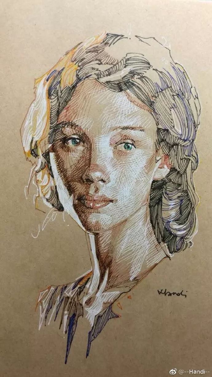 看完他的排线,就知道我的差距在哪了,吹爆他的速写_人物